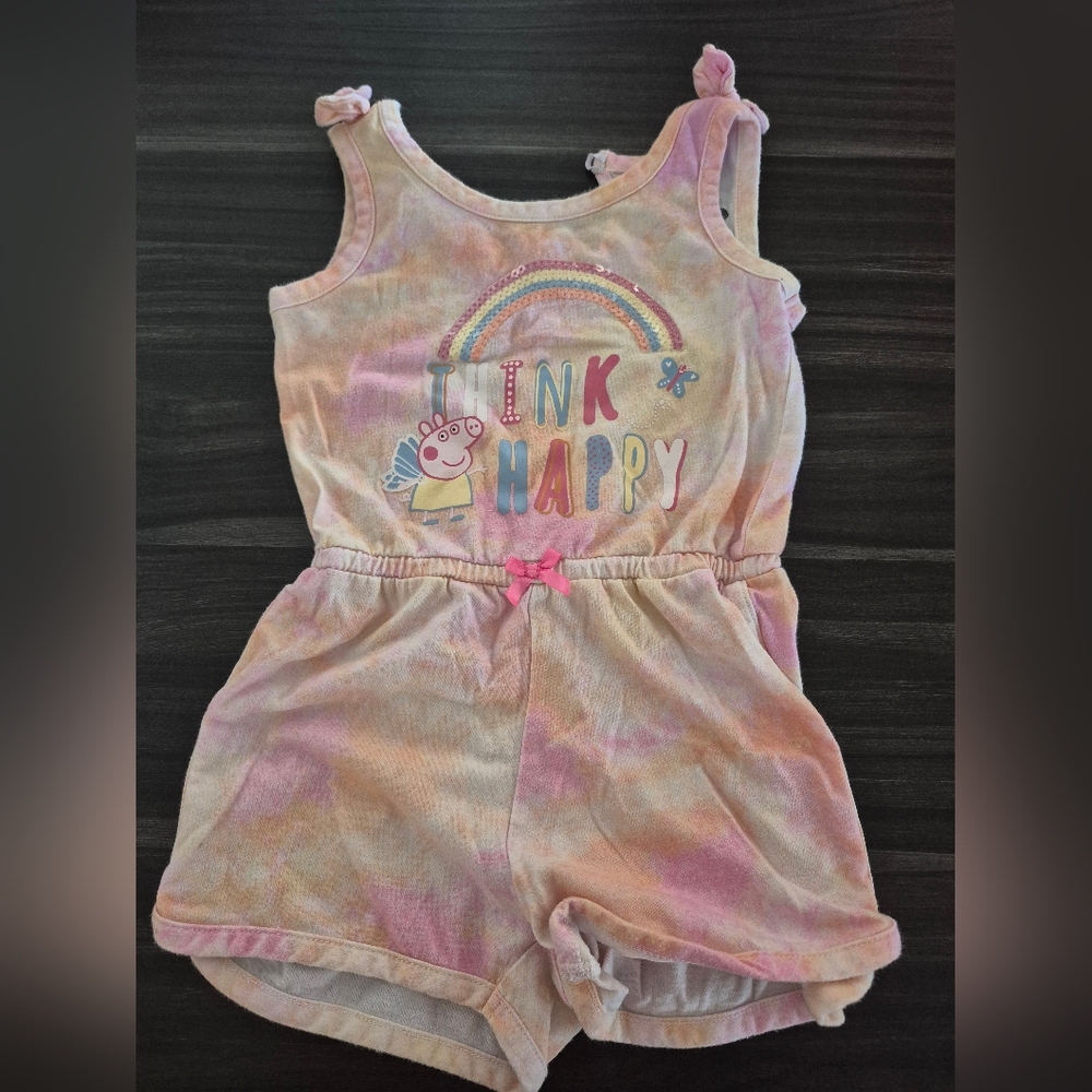 Peppa Pig Rainbow Tie-Dye Romper